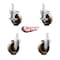 Service Caster 4 Inch High Temp Phenolic Wheel Swivel 7/8 Inch Square Stem Caster Brakes, 2PK SCC-SQ20S414-PHSHT-TLB-78-2-S-2 - alternate 2